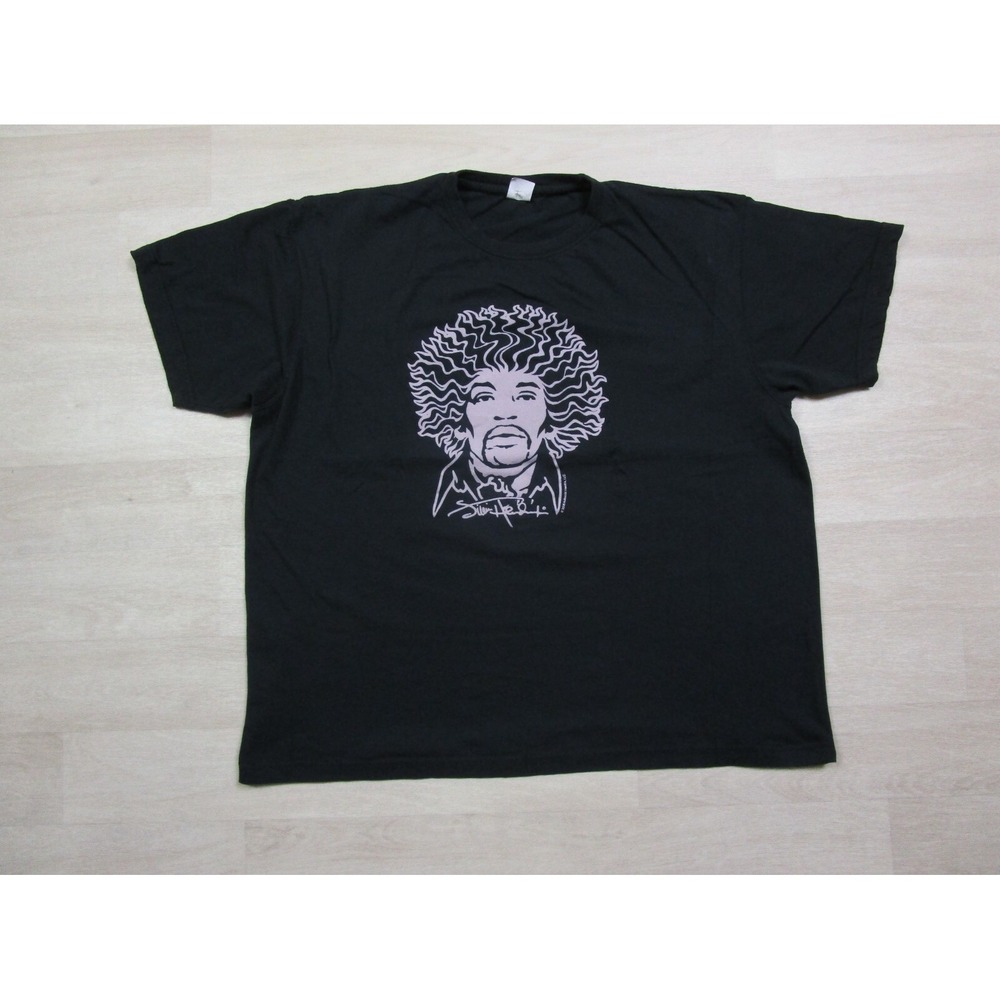 Jimi Hendrix Band T Shirt Size (XL) Felt Graphic Logo 2006 Never Worn Authentic